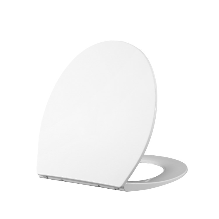 White Round Soft Close Toilet Seat - Alcor