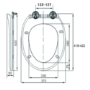 GRADE A1 - Soft Close Toilet Seat - Alcor