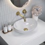 ONLY OPENED - Gloss White Oval 405mm Countertop Basin - Shell