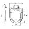 GRADE A1 - Newport Soft Close Wrap Seat For CC &amp; BTW Pans