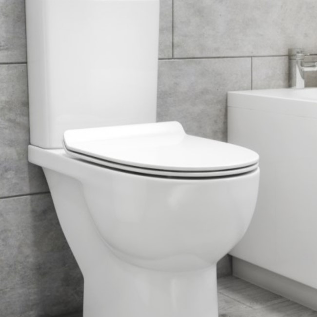 GRADE A1 - Soft Close Toilet Seat - Slim Design - Venice
