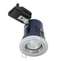 GRADE A1 - Chrome Fixed IP20 Rated Downlight