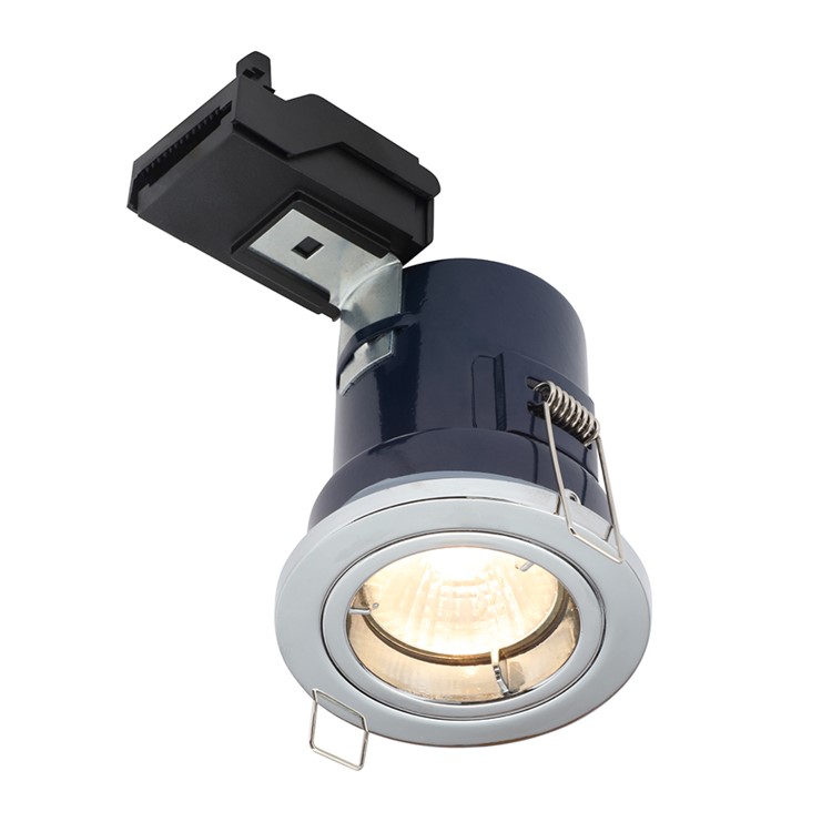 GRADE A1 - Chrome Fixed IP20 Rated Downlight