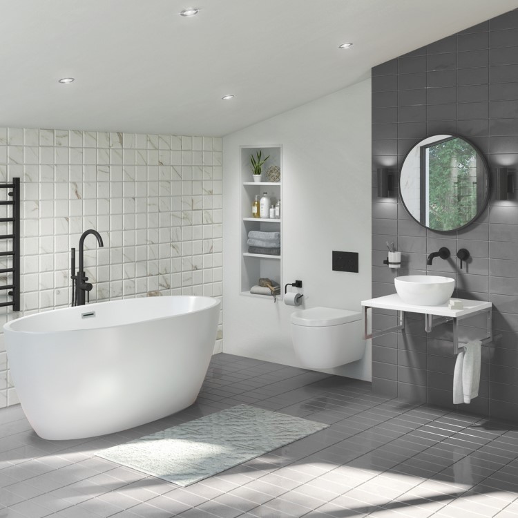 GRADE A1 - Chrome Fixed IP20 Rated Downlight