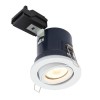 GRADE A1 - White Adjustable  IP44 Fire Rated Spotlight