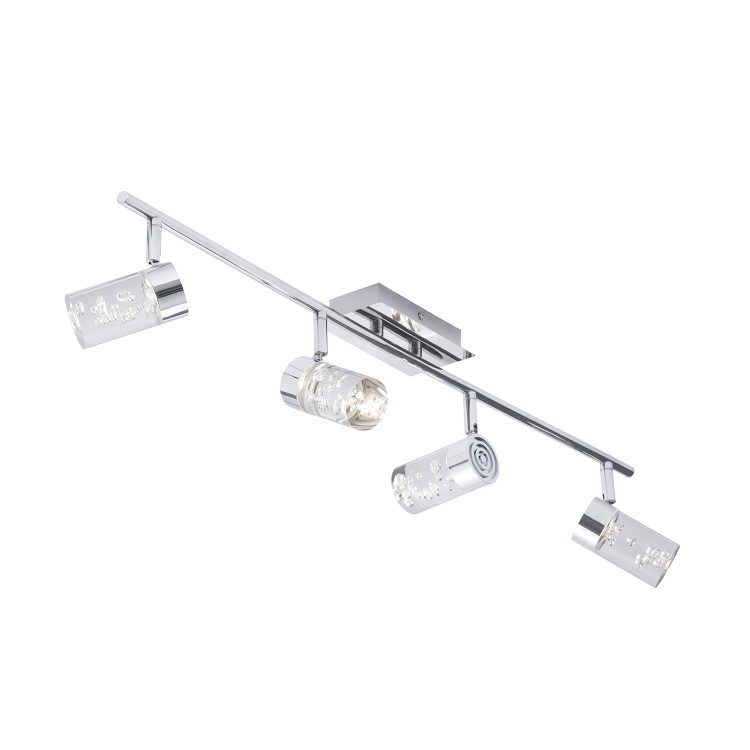 GRADE A1 - Chrome Bubble Effect 4 Light LED Bar