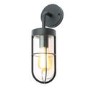 GRADE A1 - Black Cage Style Bathroom Wall Light - Camden