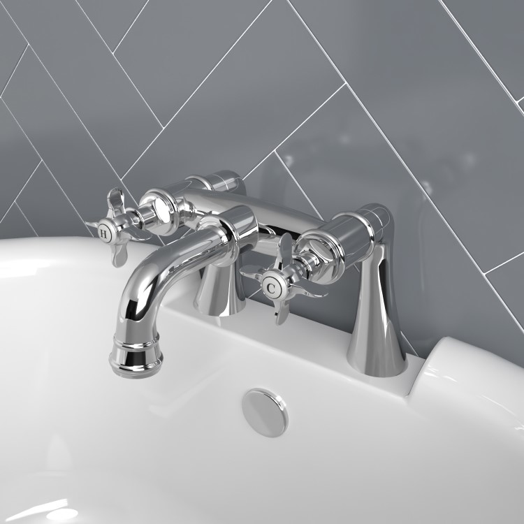 Chrome Bath Mixer Tap - Camden