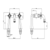 Chrome Bath Mixer Tap - Camden