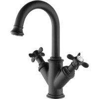 Black Crosshead Mono Basin Mixer Tap - Camden Black Crosshead Mono Basin Mixer Tap - Camden