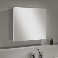 GRADE A1 - Harper 667mm Mirror Cabinet White Gloss