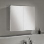 GRADE A1 - Harper 667mm Mirror Cabinet White Gloss