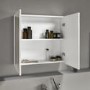 GRADE A1 - Harper 667mm Mirror Cabinet White Gloss