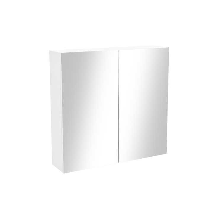GRADE A1 - Harper 667mm Mirror Cabinet White Gloss