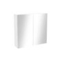 GRADE A1 - Harper 667mm Mirror Cabinet White Gloss