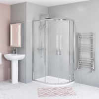 GRADE A1 - 1000 x 900mm Offset Quadrant Shower Enclosure - Carina