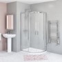 GRADE A1 - 1200 x 800mm Offset Quadrant Shower Enclosure - Juno