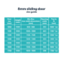 GRADE A1 - Sliding Shower Door 1200 8mm Glass - Pavo