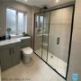 1500mm Black Sliding Shower Door - Pavo