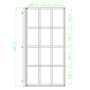 ONLY OPENED - Nova Grid 800mm 8mm Bath Screen - Black- Left
