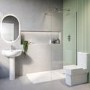 1400mm Chrome Shower Screen for Wetroom & Walk In Shower - Corvus