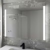 Rectangular LED Bathroom Mirror with Demister 1000 x 700mm - Pegasus