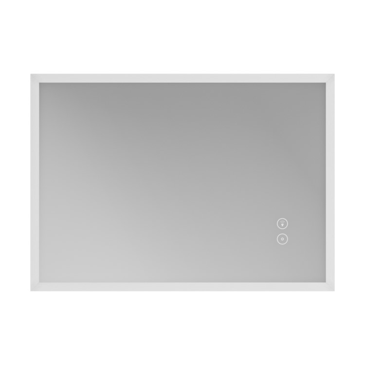 GRADE A1 - LED Bathroom Mirror with Bluetooth & Shaver Socket 700 x 500mm - Divine
