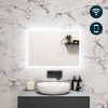 LED Bathroom Mirror with Bluetooth &amp; Shaver Socket 700 x 500mm - Divine