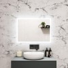 LED Bathroom Mirror with Bluetooth &amp; Shaver Socket 700 x 500mm - Divine