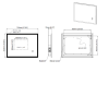 LED Bathroom Mirror with Bluetooth &amp; Shaver Socket 700 x 500mm - Divine