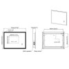 LED Bathroom Mirror with Bluetooth &amp; Shaver Socket 700 x 500mm - Divine