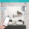 LED Bathroom Mirror with Bluetooth &amp; Shaver Socket 700 x 500mm - Divine
