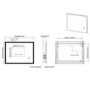 GRADE A1 - LED Bathroom Mirror with Bluetooth & Shaver Socket 700 x 500mm - Divine