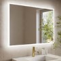 Rectangular Heated Bathroom Mirror with Lights Shaver Socket & Bluetooth Speaker 1000 x 700mm - Divine