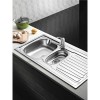 Essence Ava Inset Stainless Steel Reversible 1.5 Bowl Kitchen Sink