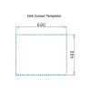 Single Bowl Black Composite Kitchen Sink with Reversible Drainer - Essence Amelia