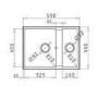 1.5 Bowl Undermount White Granite Composite Kitchen Sink Reversible - Enza Madison
