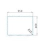 1.5 Bowl Undermount White Granite Composite Kitchen Sink Reversible - Enza Madison