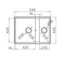 1.5 Bowl Undermount White Granite Composite Kitchen Sink Reversible - Enza Madison