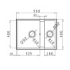 1.5 Bowl Undermount Black Granite Composite Kitchen Sink Reversible - Enza Madison