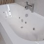 GRADE A1 - Burford Double Ended Bath with 14 Jet Whirlpool System - 1700 x 750mm