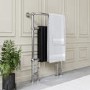 ONLY OPENED - Regent Chrome and Black Heated Towel Rail - 952 x 659mm