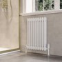 White Horizontal 2 Column Traditional Radiator 600 x 425mm - Nambi