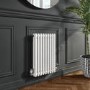 Nambi 2 Column Traditional Radiator - 600mm x 423mm - Gloss White