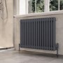 Anthracite Horizontal 2 Column Traditional Radiator 600 x 830mm - Nambi