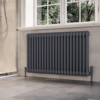 Anthracite Horizontal 2 Column Traditional Radiator 600x1010mm -Nambi