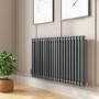 Anthracite Horizontal 2 Column Traditional Radiator 600x1010mm -Nambi