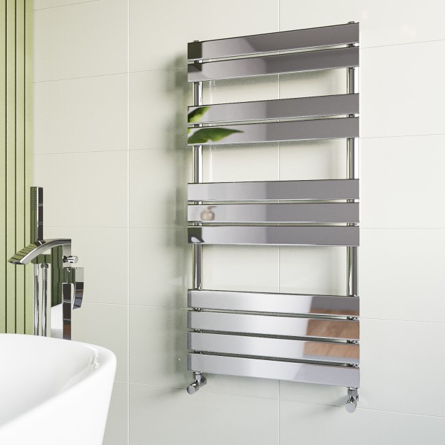 Chrome Towel Radiator 1200 x 600mm - Tundra