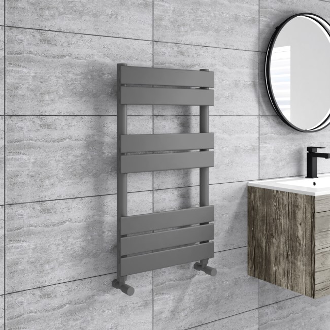Anthracite Towel Radiator 800 x 450mm - Tundra