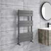 Anthracite Towel Radiator 800 x 450mm - Tundra